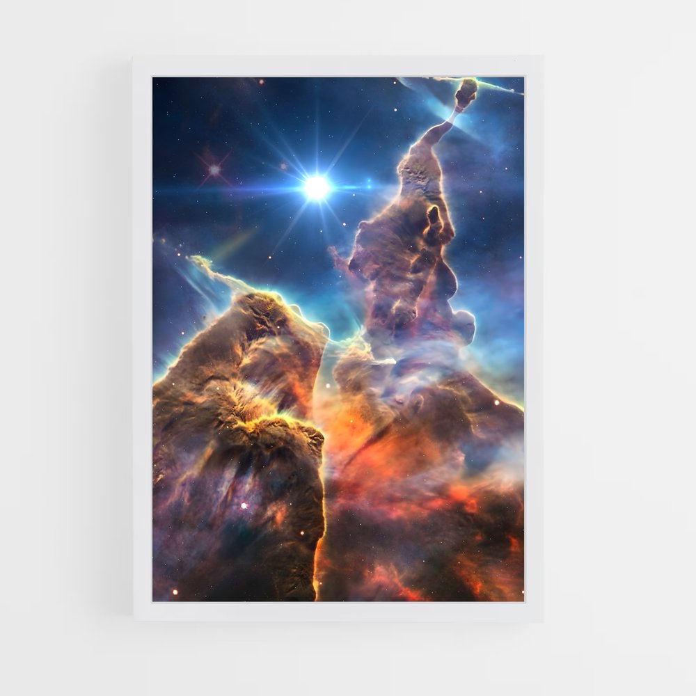 Poster Les Colonnes Célestes – affiche Astronomie (vue 3)